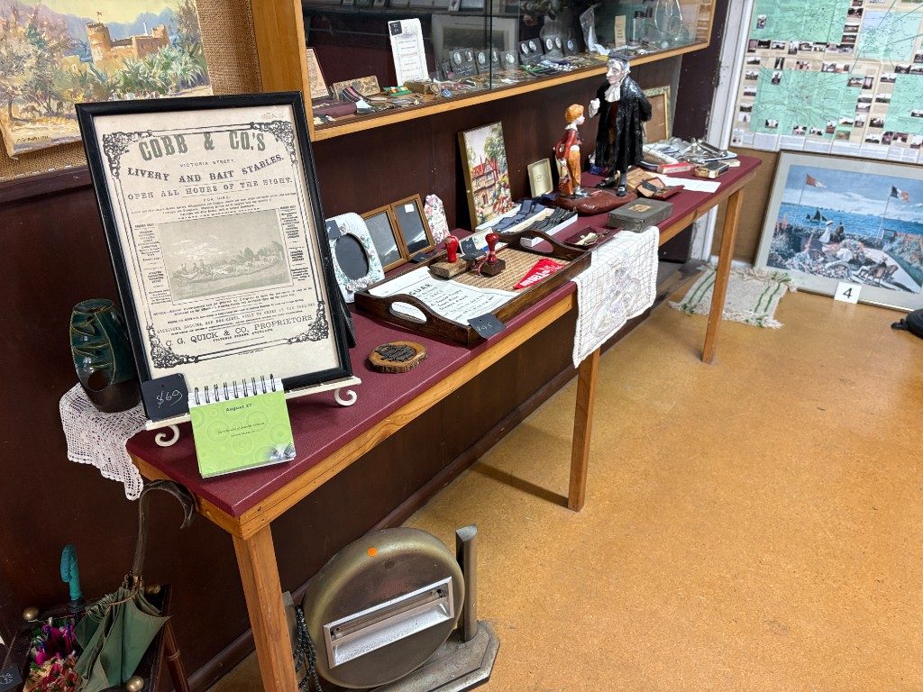 Nursery rooms display along the ladder shelves
